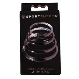 Sportsheets O-Rings Set - 4 Universal Silicone Rings Assorted Sizes