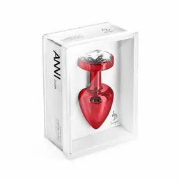 Diogol Anni Round Intimate Jewel Plug Red 25 mm Aluminum