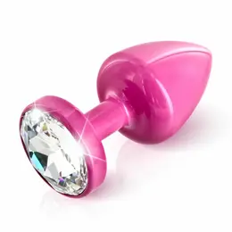 Diogol Anni Round 25 mm Intimate Jewel Pink Aluminium Plug