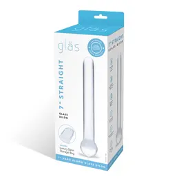 Glas Straight Glass Intimate Device 17.1cm, Hypoallergenic, Clear
