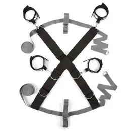 Fifty Shades of Grey Over the Bed Cross Restraint System with Soft Cuffs