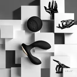 LELO Hugo Black Intimate Wellness Massager with Remote, Dual Motors, USB