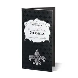 Petits Joujoux Gloria Body Jewelry Set Black & Silver, Reusable Crystals