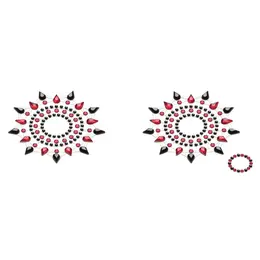 Petits Joujoux Gloria Body Jewelry Set Black & Red 200 Crystals