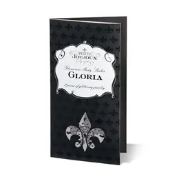 Petits Joujoux Gloria Body Jewelry Set Black & Purple Crystal Design