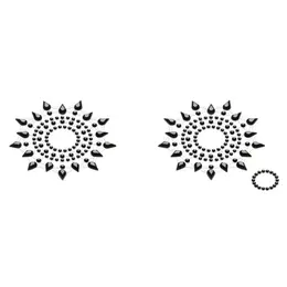 Petits Joujoux Gloria Black Body Jewelry Set with Crystals