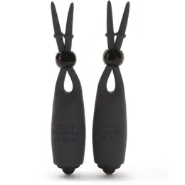 Fifty Shades of Grey Sweet Torture Vibrating Silicone Clamps Black