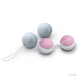 LELO Luna Beads Mini Kegel Exercise System 29mm Pink & Blue Set