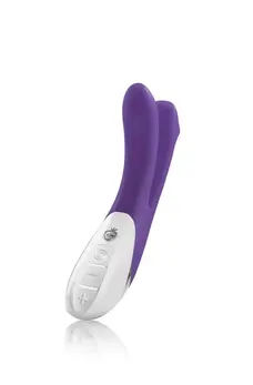 Mystim Bon Aparte Dual Motor Silicone Vibrator Purple 27cm