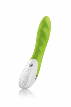 Mystim Sassy Simon Wave Dual Motor Vibrator Lime 27cm Silicone