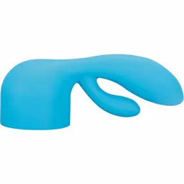 Bodywand Rabbit Silicone Attachment Blue - Velvet Touch Massager Accessory