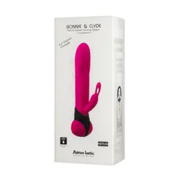 Adrien Lastic Bonnie & Clyde Dual-Action Silicone Vibrator 22.6cm Pink