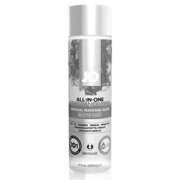 JO All-In-One Massage Glide Unscented 120ml - Premium Silicone Formula