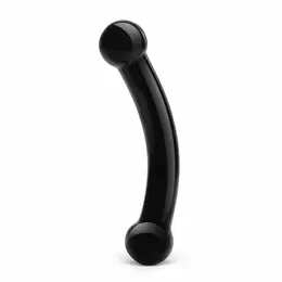 Glas Double Bull Black Glass Model - Dual-Ended, 13.5 cm, Hypoallergenic