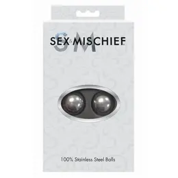 Sportsheets S&M Steele Balls - Metal Kegel Training Spheres, 2 cm