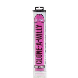 Clone-A-Willy Hot Pink Molding Kit with Vibrating Function