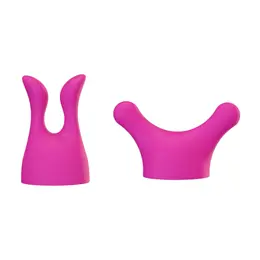PalmPower Palmbody Attachments Set - 2-Piece Silicone Kit for Wand Massager