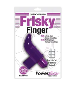 PowerBullet Frisky Finger Purple - Compact Waterproof Stimulation Device