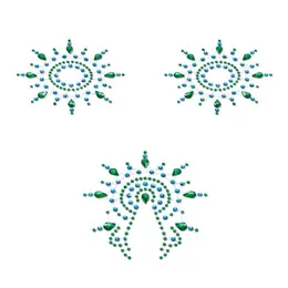 Petits Joujoux Gloria Body Jewelry Set Turquoise & Green Crystal