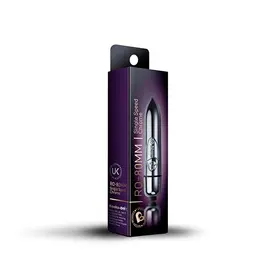 Rocks-Off RO-80mm Chrome 1-Speed Waterproof Mini Vibrating Bullet