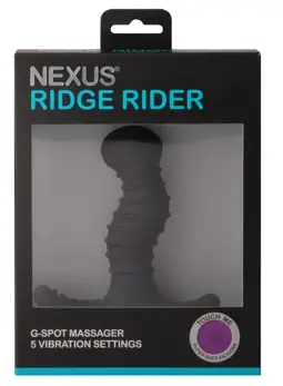 Nexus Ridge Rider Plus Black Silicone Dual-Zone Massager 10cm