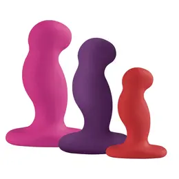 Nexus G-Play Trio Plus Set Pink Red Purple - Vibrating Silicone System