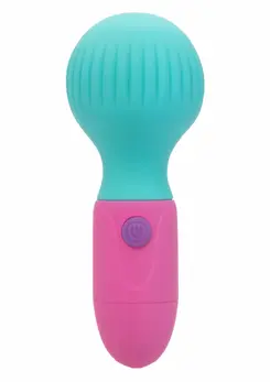 CalExotics Naughty Bits To The Max Wand Mini Massager, 10 Modes, Waterproof, Purple