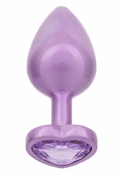 CalExotics Jewel Diamond Heart Plug Large - Elegant Metal Intimate Accessory