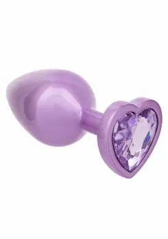 CalExotics Jewel Diamond Heart Plug Large - Elegant Metal Intimate Accessory
