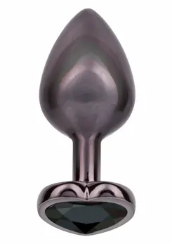 CalExotics Jewel Diamond Heart Plug Large - Elegant Metal Intimate Accessory