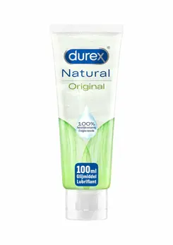 Durex Natural Gel 12 x 100 ml - Water-Based Lubricant, pH-Balanced, Fragrance-Free
