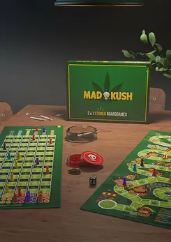 MadKush Game Board Set - Double-Sided Strategy & Party Edition