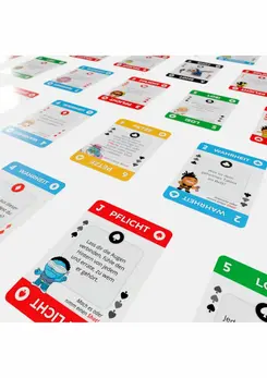 MadWish Playing Cards ENG/DE 24-Pack - Party Game Set