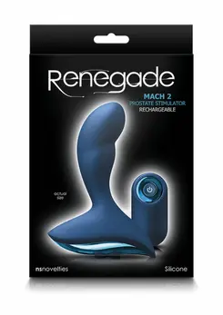 Renegade Mach II Intimate Silicone Device with Remote Control, Black