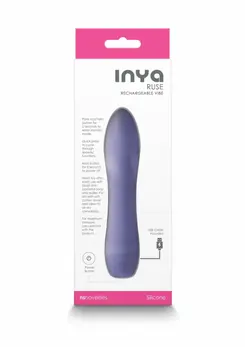 INYA Ruse Compact Rechargeable Silicone Device, 10 Modes, Pink