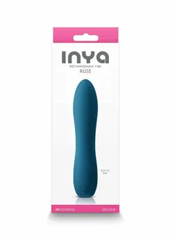 INYA Ruse Compact Rechargeable Silicone Device, 10 Modes, Pink