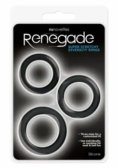 Diversity Rings Silicone Set 3 Sizes 30/35/40mm by NS Novelties
