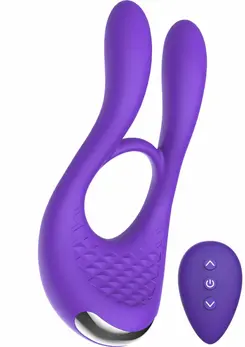 ToyJoy Joy Ride To Paradise Silicone Vibrating Ring with Rabbit Ears