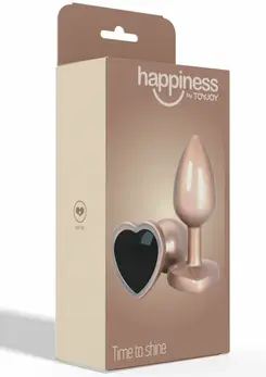 ToyJoy HAPPINESS Time To Shine Plug Heart-Shaped Gem Aluminum Silver S