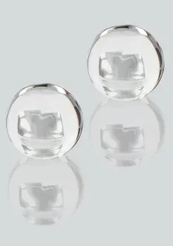 TOYJOY GLASS WORXX Pearl Drops Weighted Kegel Training Balls Glass