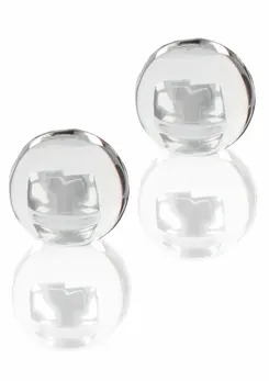 TOYJOY GLASS WORXX Pearl Drops Weighted Kegel Training Balls Glass