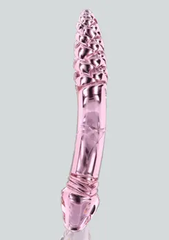 TOYJOY GLASS WORXX Dual-Ended Rhinestone Wand Pink Glass 21 cm
