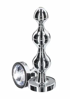 TOYJOY Diamond Star Beads Small Aluminium Plug with Silver Jewel