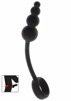 Manpower by TOYJOY Anal Plug & Performance Ring Silicone Black