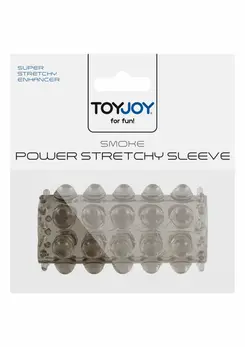 TOYJOY Power Stretchy Sleeve Transparent TPE Dual Stimulation System