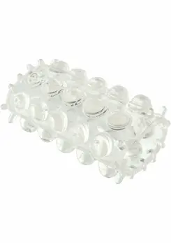 TOYJOY Power Stretchy Sleeve Transparent TPE Dual-Action Enhancer