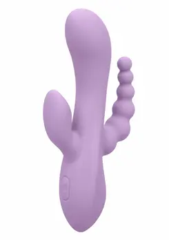 CalExotics Bend & Hold Triple Rumbler fleksibilni vibrirajući masažer, silikon, crni