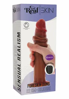 ToyJoy Foreskin Dong Vibrirajući Silikon 22 cm Dual Density sa daljinskim upravljačem