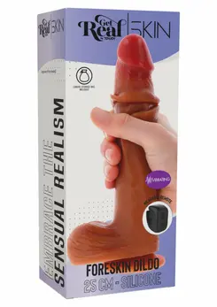 ToyJoy Foreskin vibrirajući silikonski model 25 cm Dual Density, daljinski upravljač