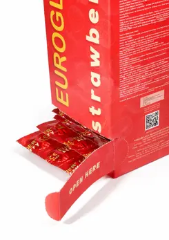 Euroglider Strawberry 144 kom - aromatizovani lateks, crveni, standardno prianjanje